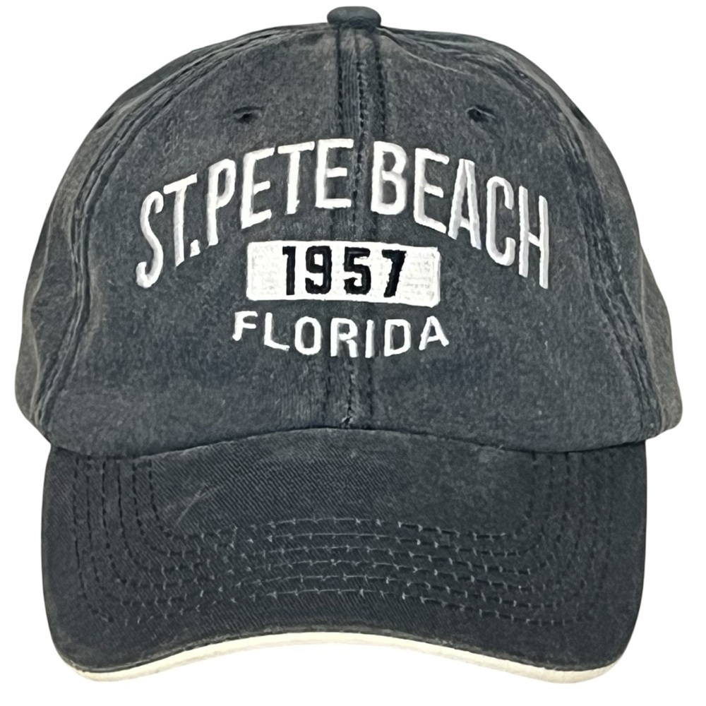 St. Pete, Florida Adjustable Cotton Beach Cap